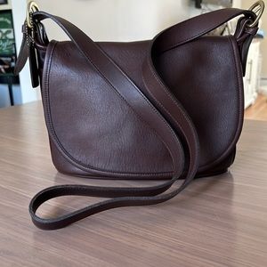 EUC Mahogany Vintage Coach Fletcher bag